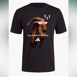 Adidas Miami Inter Lionel Messi GOAT nothing is impossible Tshirt